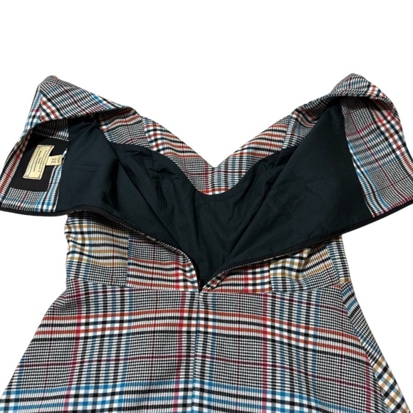 Anthropologie Moulinette Soeurs Plaid Fit & Flare Dress Women’s Size 4 - Picture 10 of 11